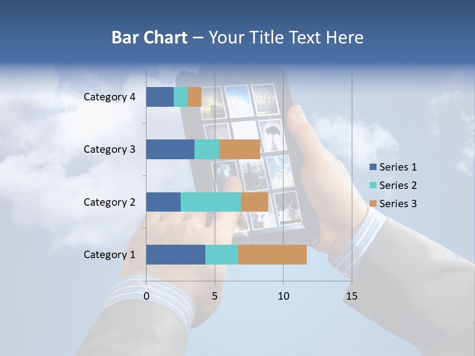 Screen Businessman Equipment PowerPoint Template