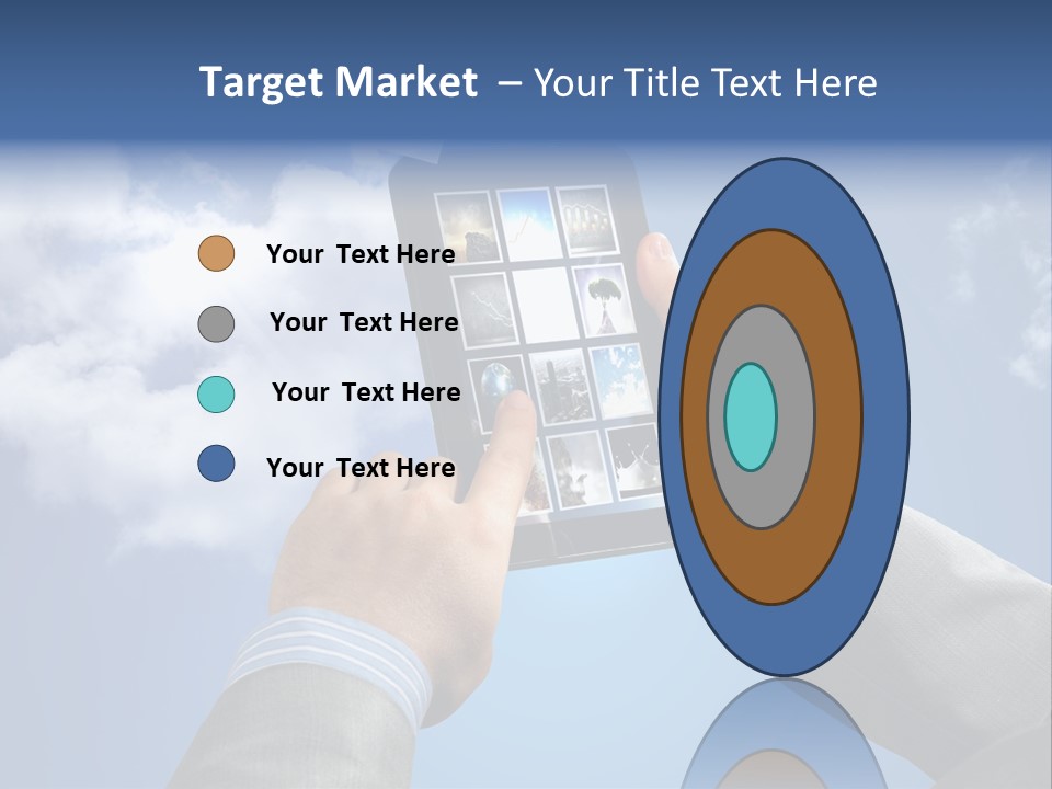 Screen Businessman Equipment PowerPoint Template