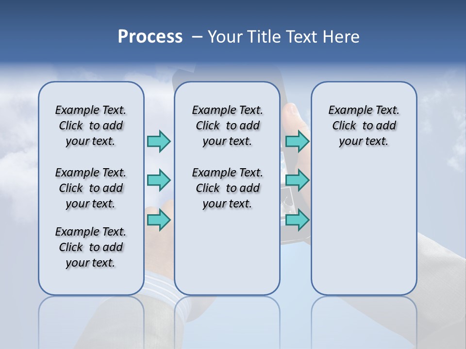 Screen Businessman Equipment PowerPoint Template