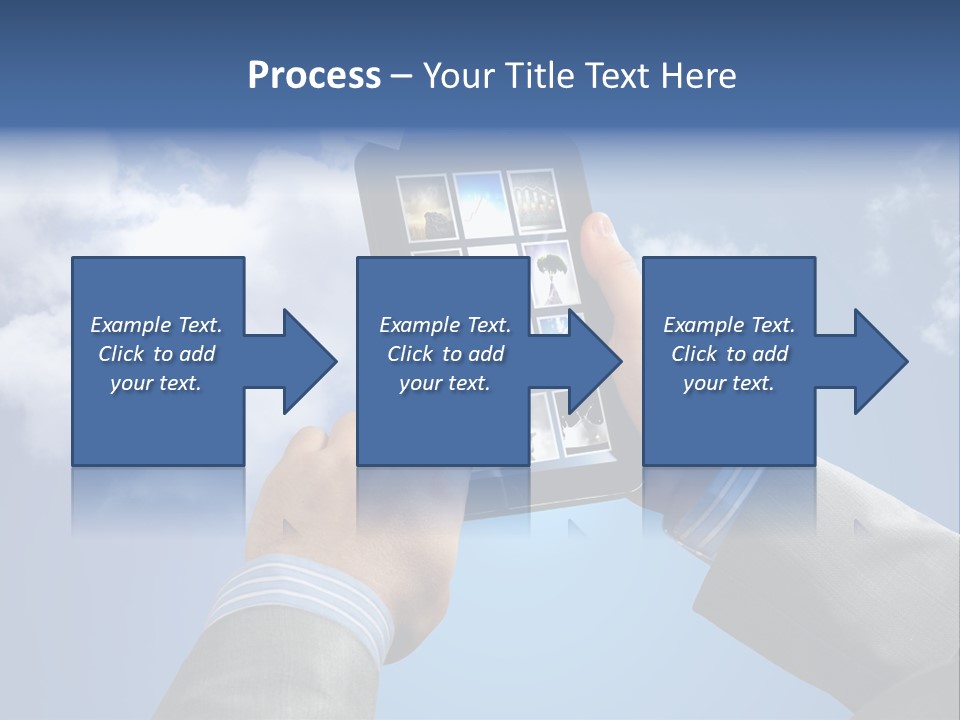 Screen Businessman Equipment PowerPoint Template