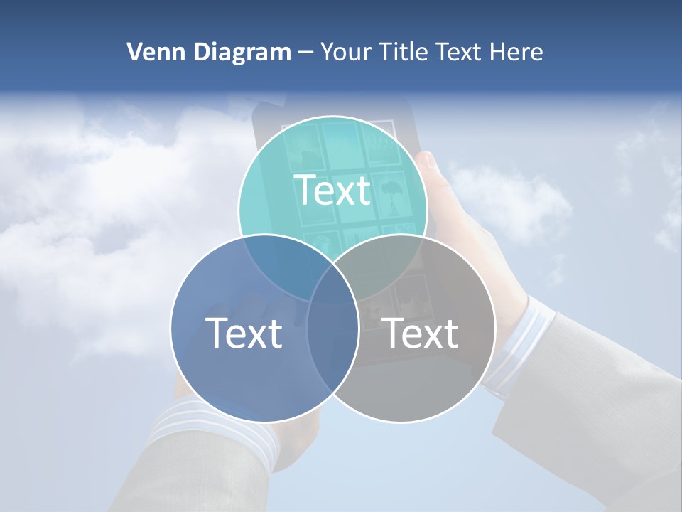 Screen Businessman Equipment PowerPoint Template
