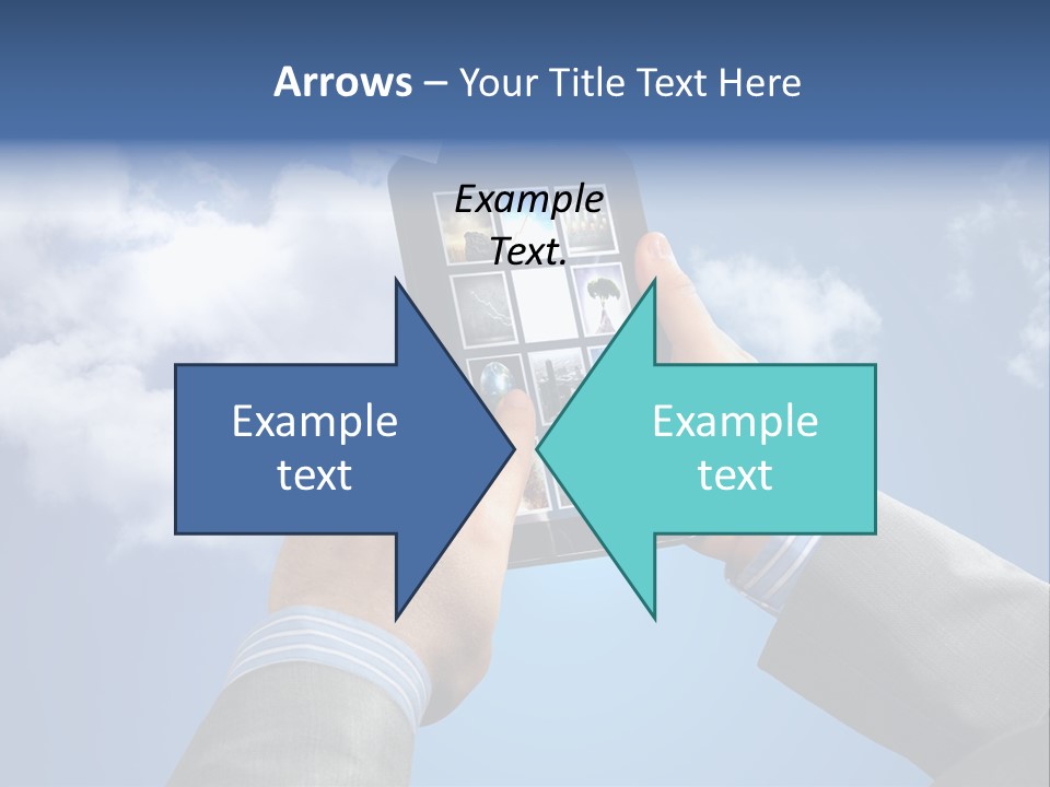 Screen Businessman Equipment PowerPoint Template