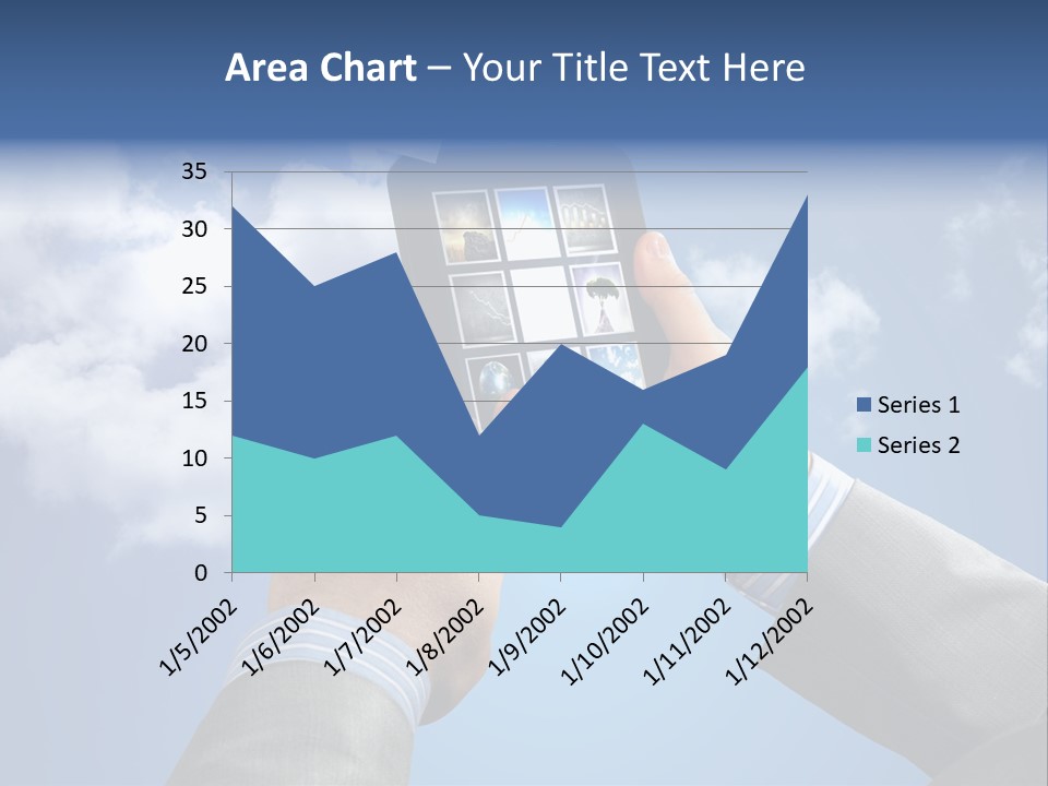 Screen Businessman Equipment PowerPoint Template