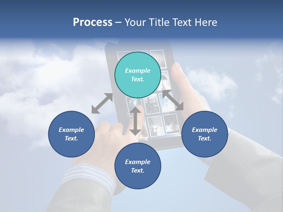 Screen Businessman Equipment PowerPoint Template