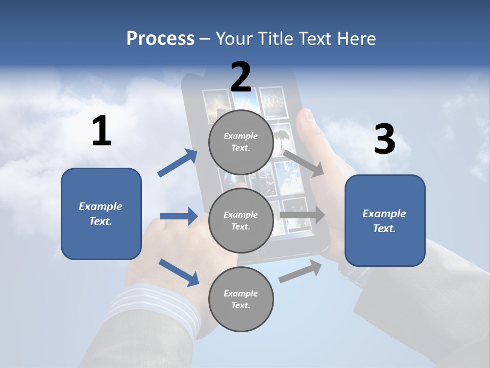 Screen Businessman Equipment PowerPoint Template