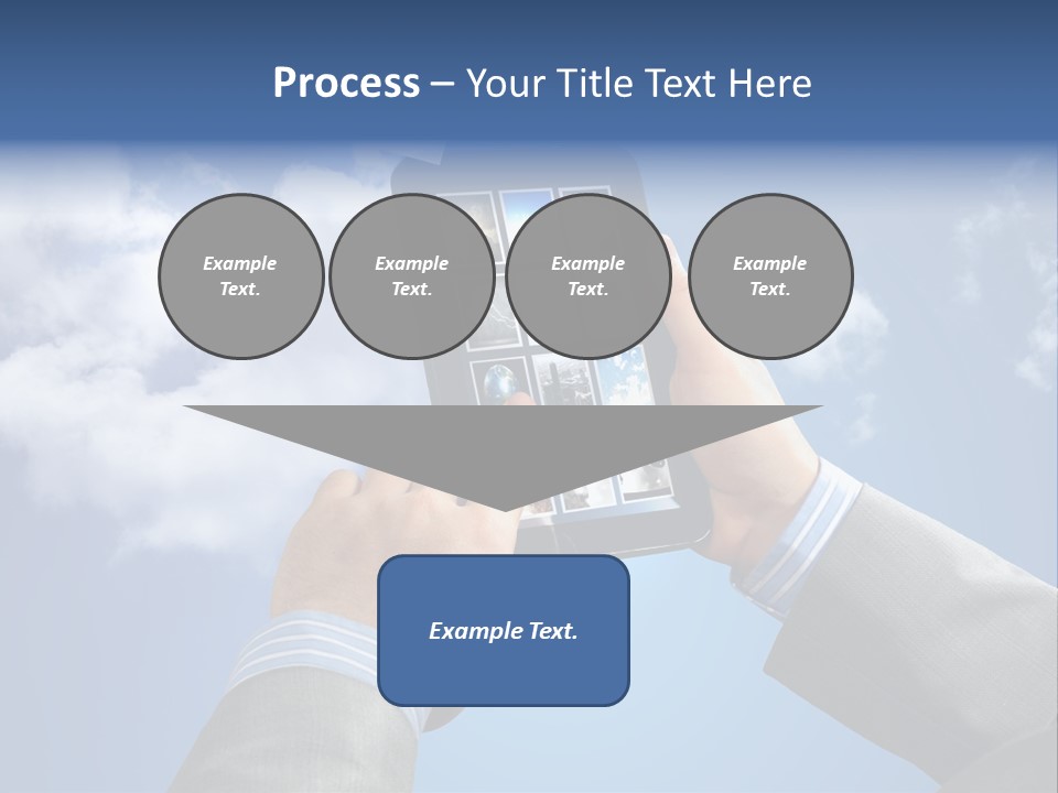 Screen Businessman Equipment PowerPoint Template