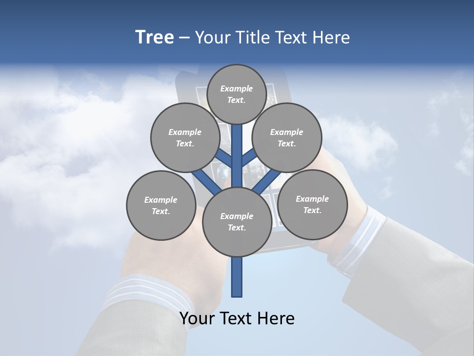 Screen Businessman Equipment PowerPoint Template