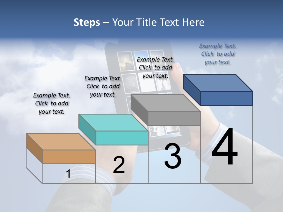 Screen Businessman Equipment PowerPoint Template