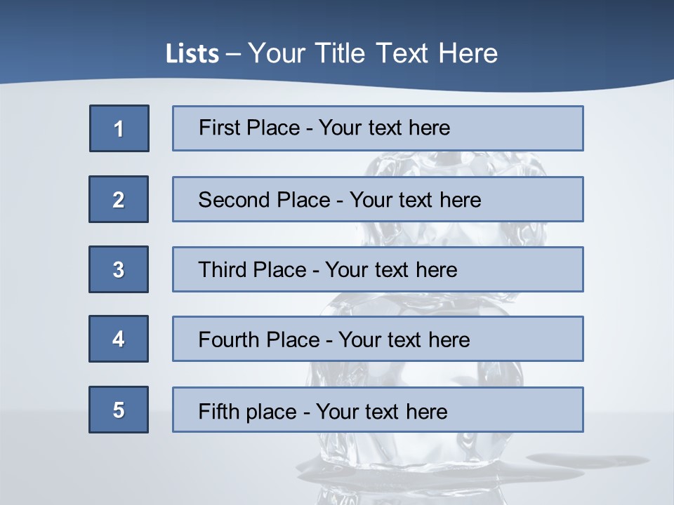 Transparent Refresh Cold PowerPoint Template