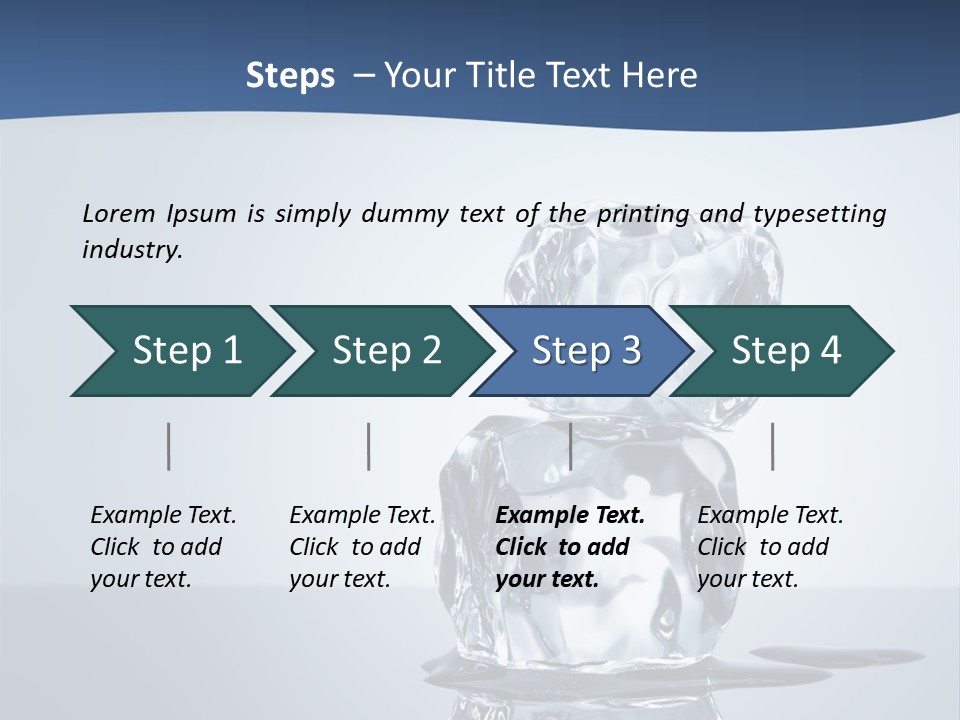 Transparent Refresh Cold PowerPoint Template