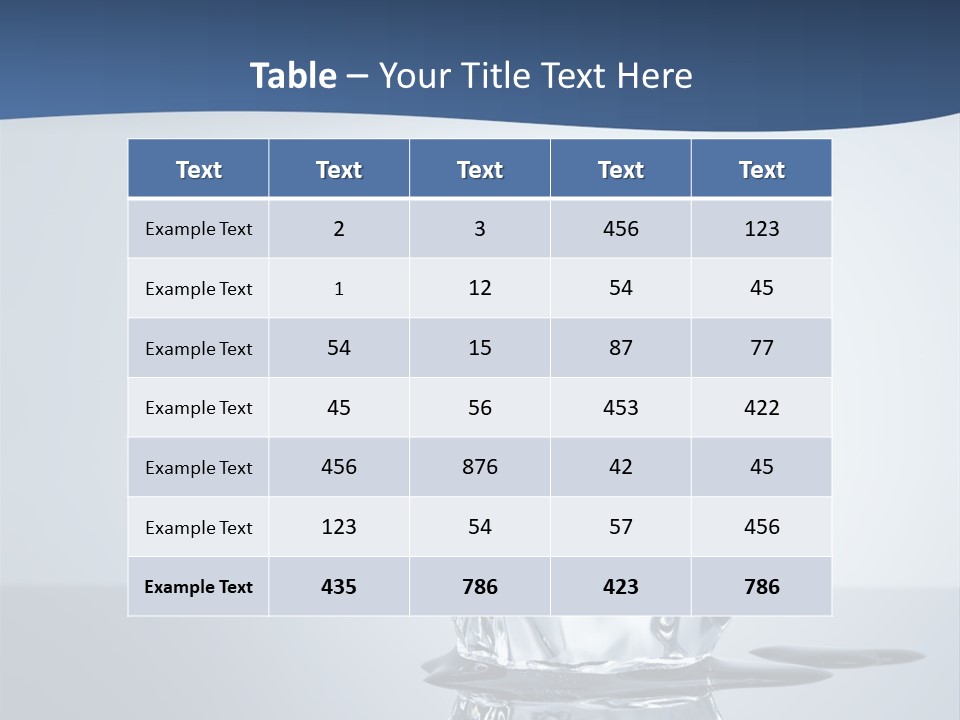 Transparent Refresh Cold PowerPoint Template