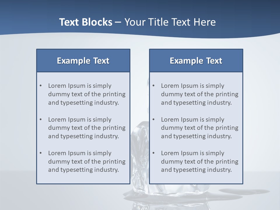 Transparent Refresh Cold PowerPoint Template