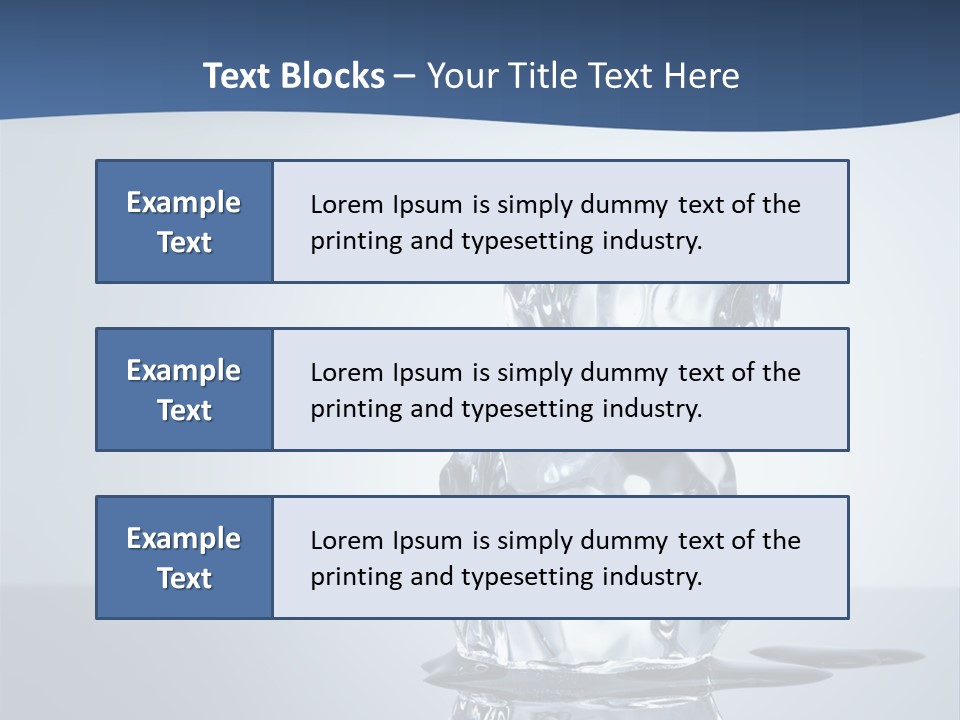 Transparent Refresh Cold PowerPoint Template