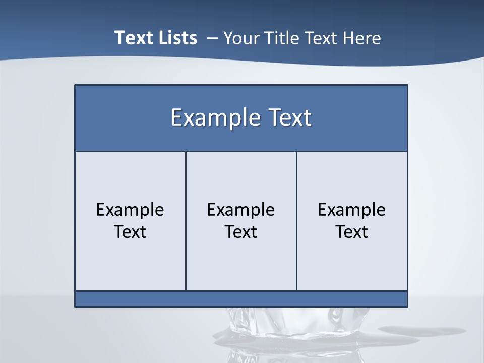 Transparent Refresh Cold PowerPoint Template