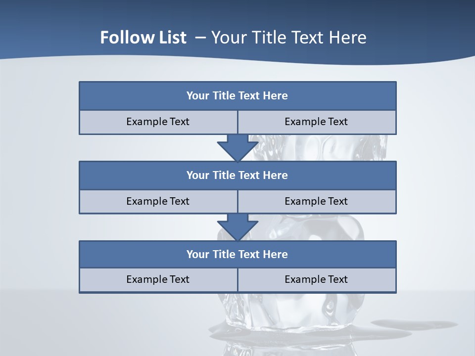 Transparent Refresh Cold PowerPoint Template