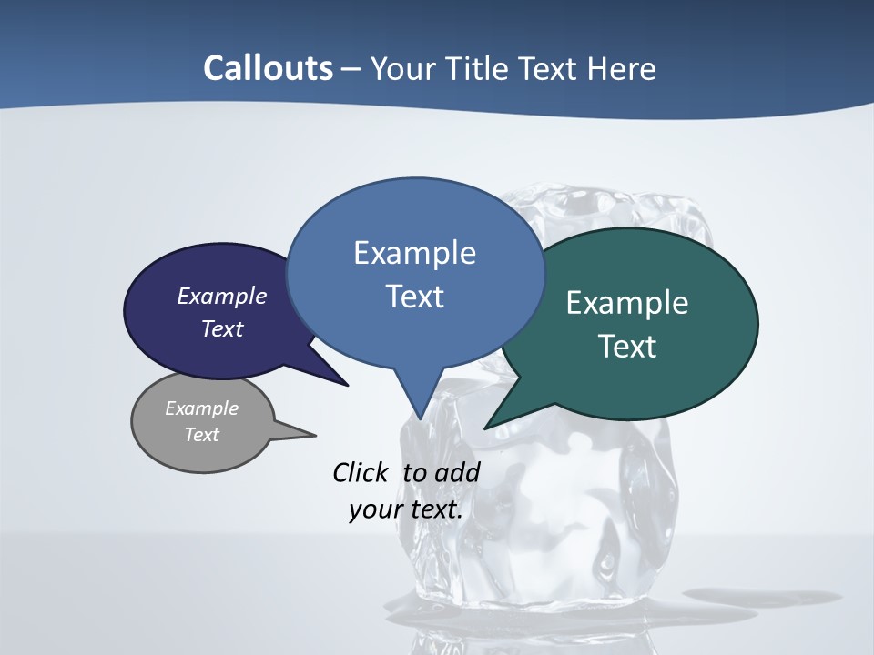 Transparent Refresh Cold PowerPoint Template
