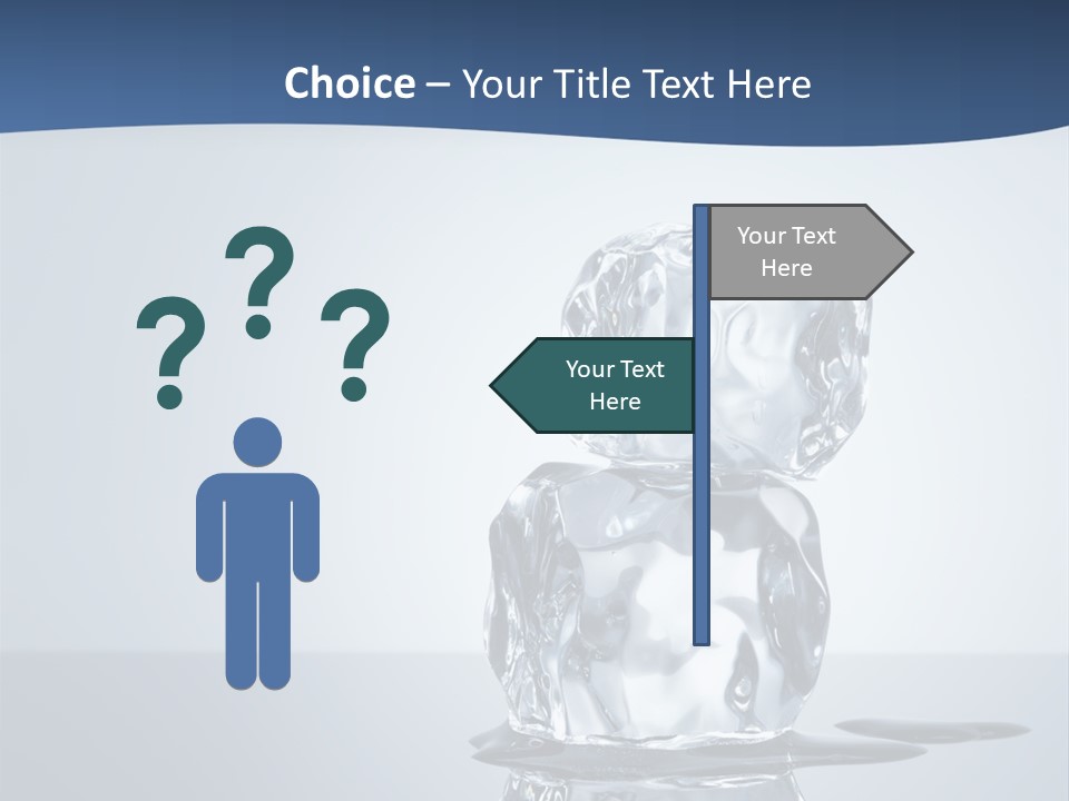 Transparent Refresh Cold PowerPoint Template