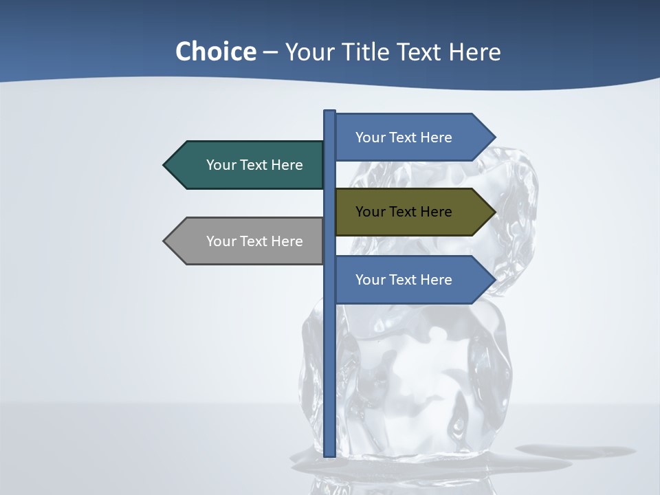 Transparent Refresh Cold PowerPoint Template