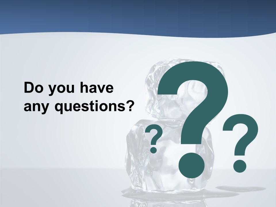 Transparent Refresh Cold PowerPoint Template