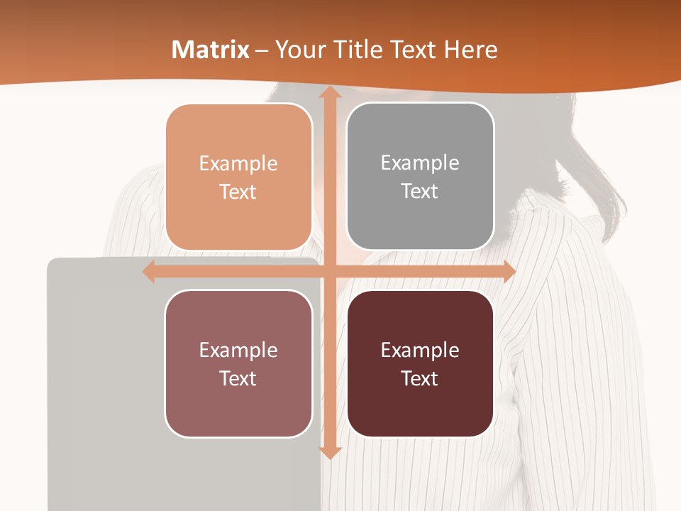Isolated Lovely Smiling PowerPoint Template