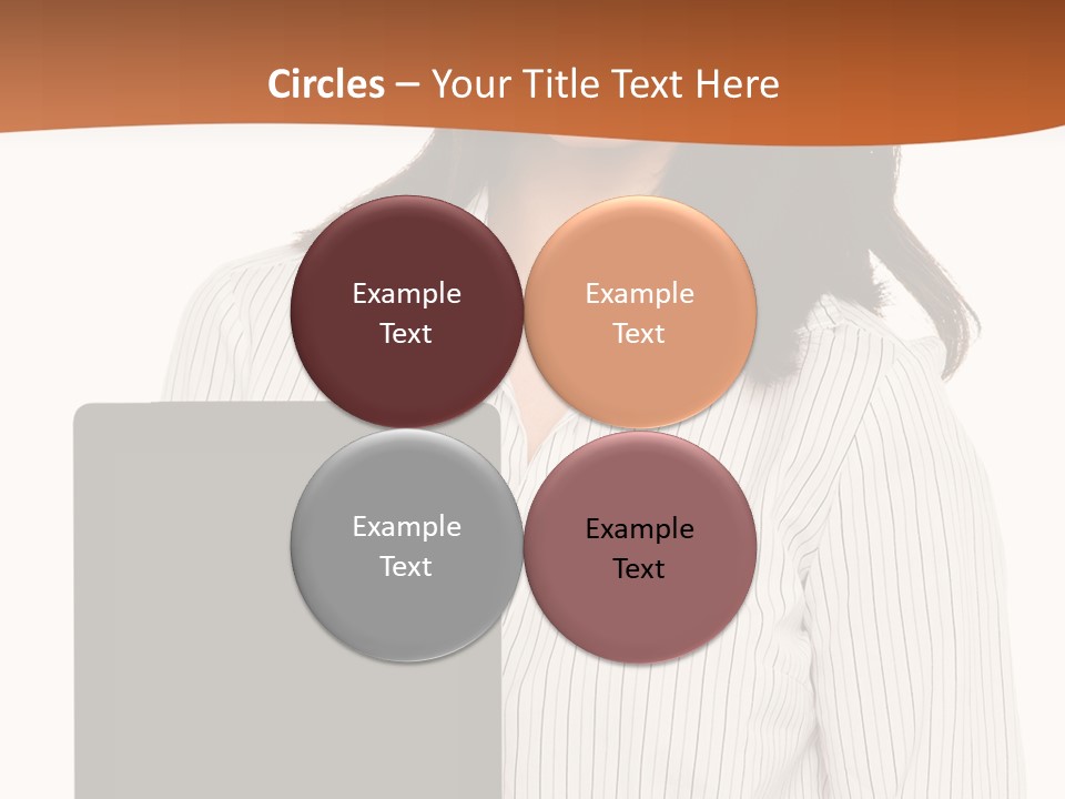 Isolated Lovely Smiling PowerPoint Template