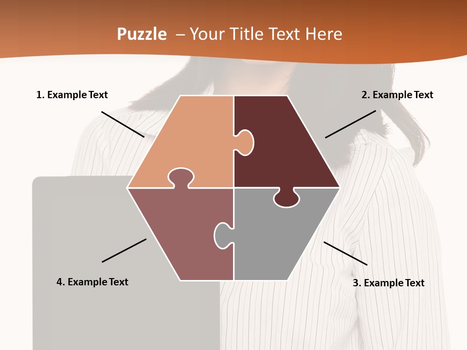 Isolated Lovely Smiling PowerPoint Template