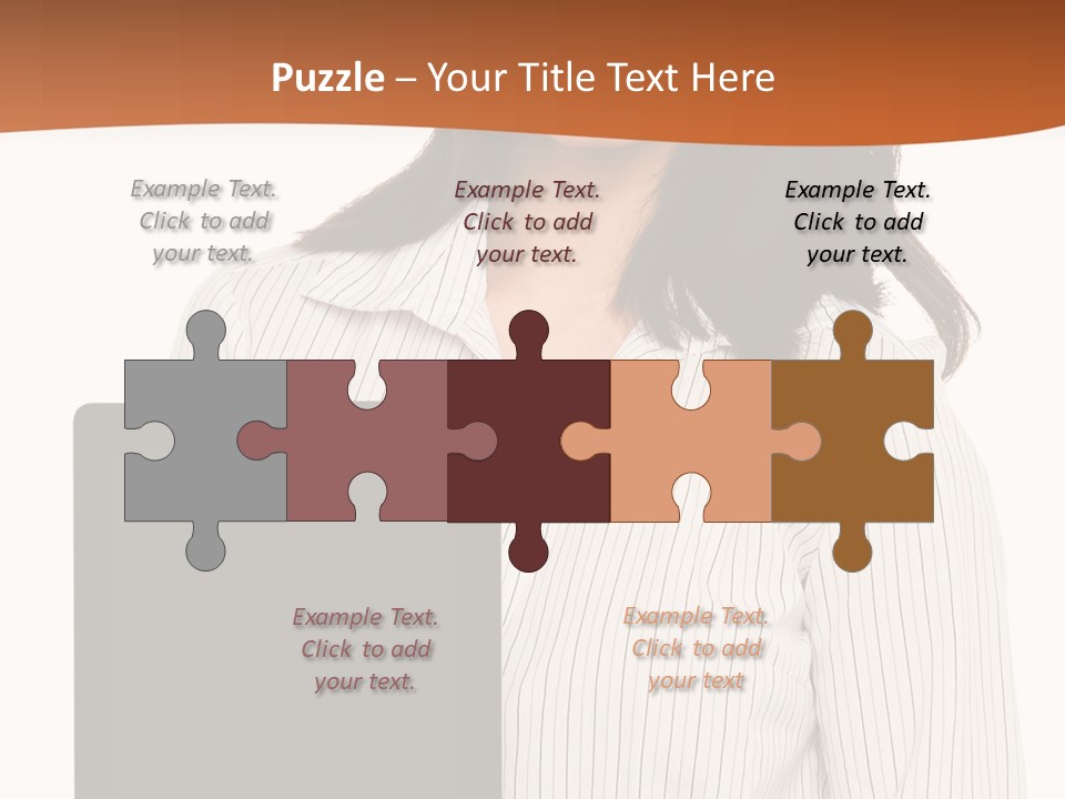 Isolated Lovely Smiling PowerPoint Template