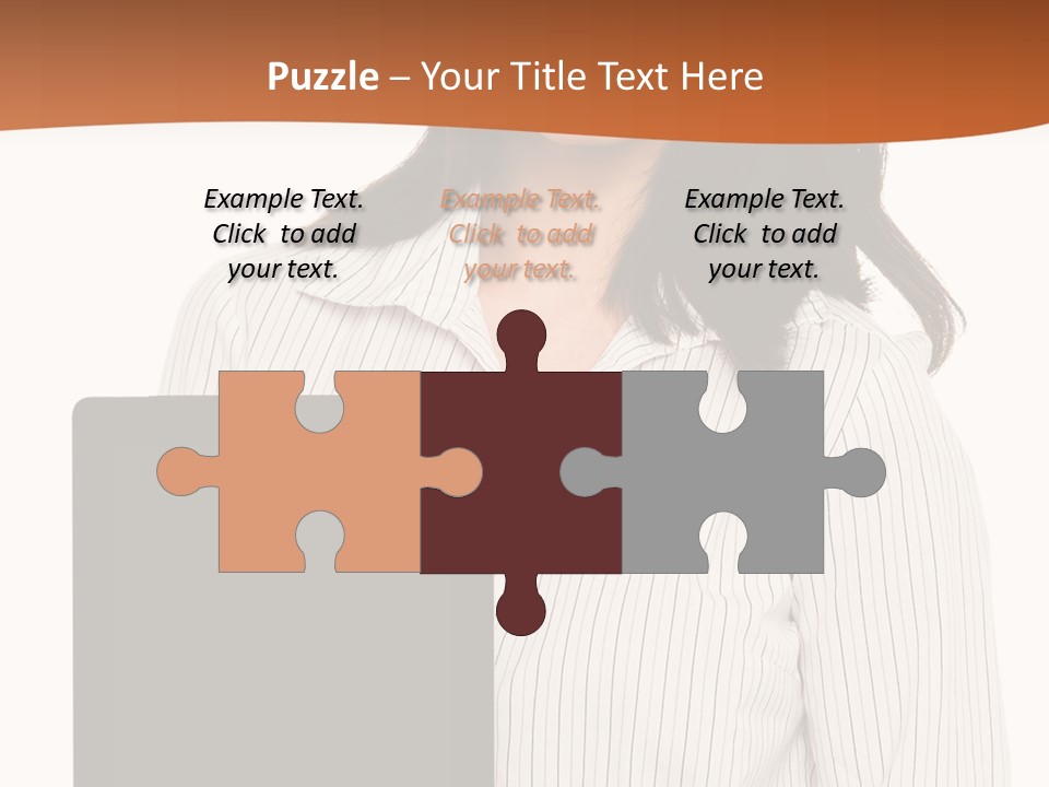 Isolated Lovely Smiling PowerPoint Template