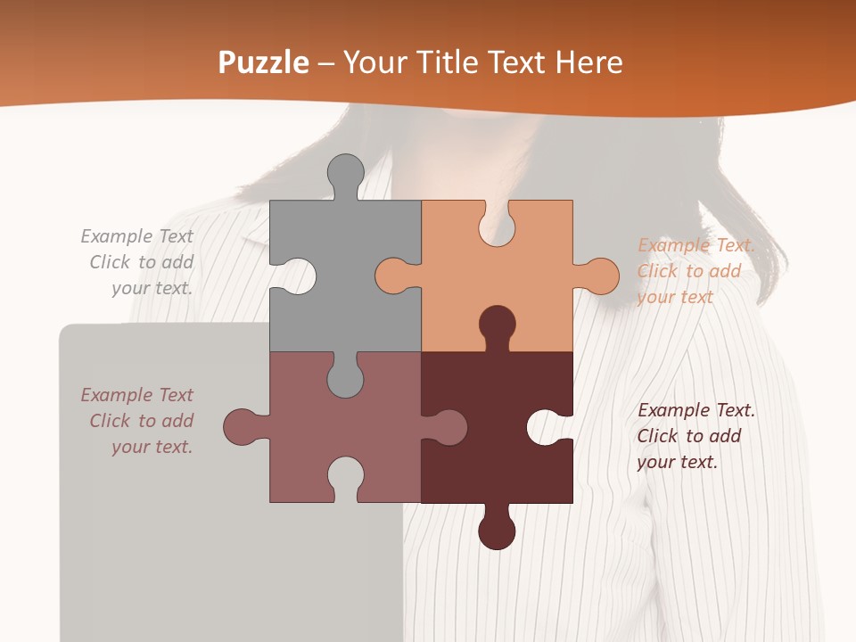 Isolated Lovely Smiling PowerPoint Template