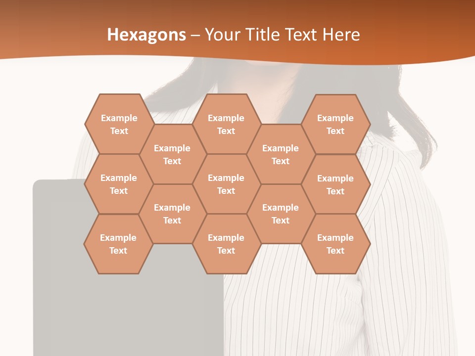 Isolated Lovely Smiling PowerPoint Template