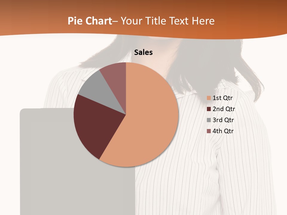 Isolated Lovely Smiling PowerPoint Template