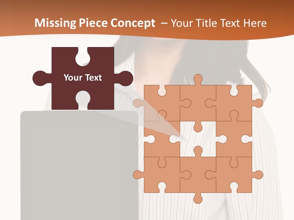 Isolated Lovely Smiling PowerPoint Template