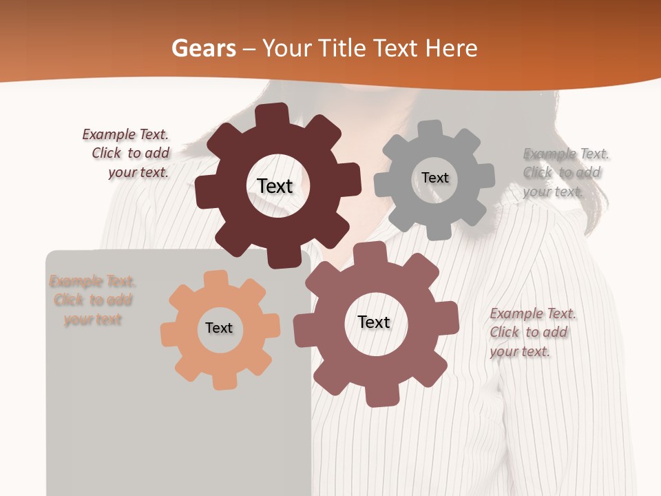 Isolated Lovely Smiling PowerPoint Template