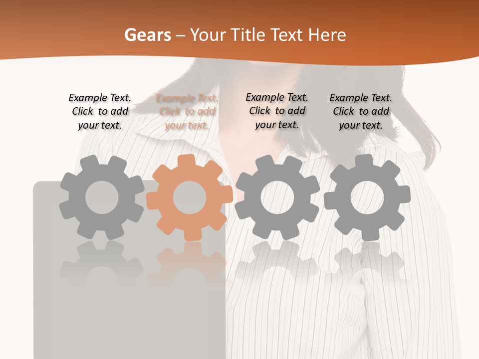 Isolated Lovely Smiling PowerPoint Template