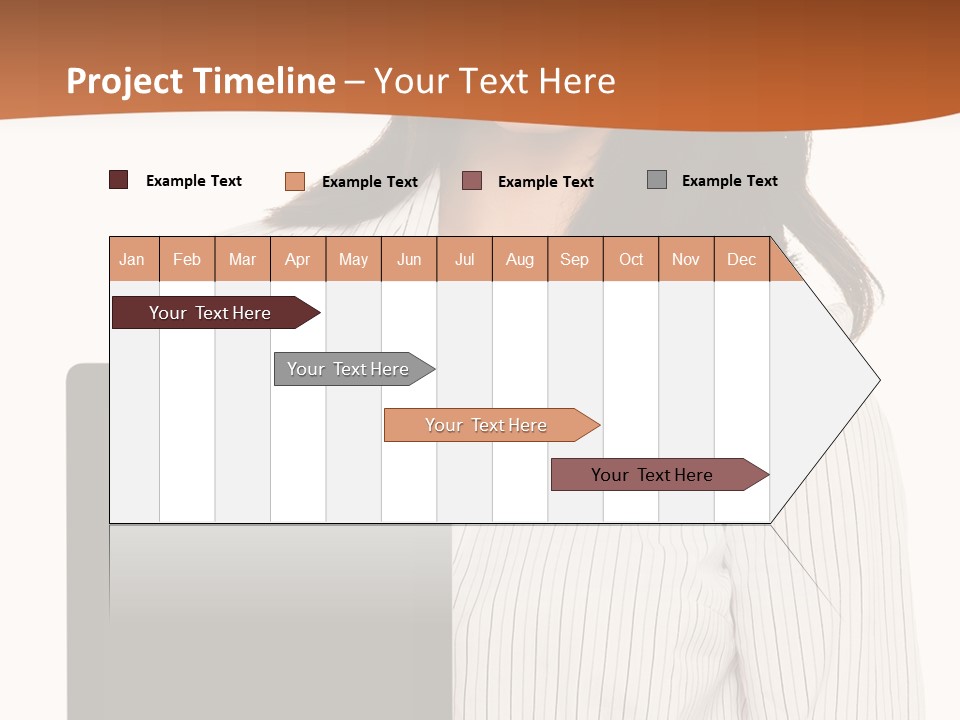 Isolated Lovely Smiling PowerPoint Template