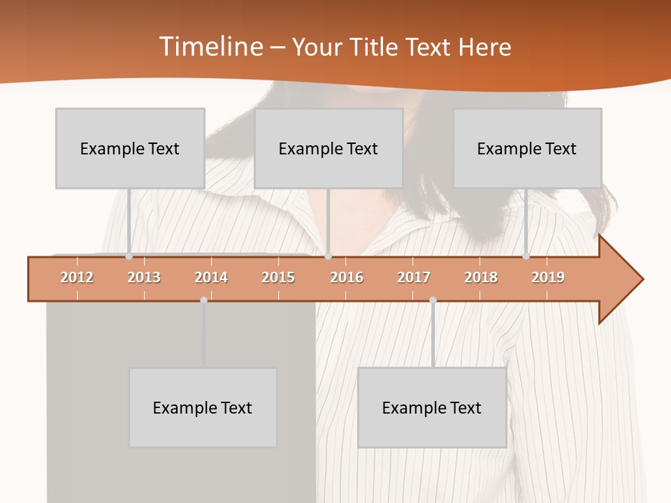 Isolated Lovely Smiling PowerPoint Template