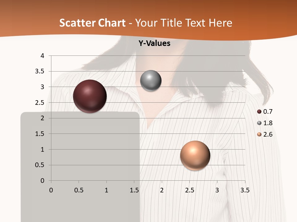 Isolated Lovely Smiling PowerPoint Template
