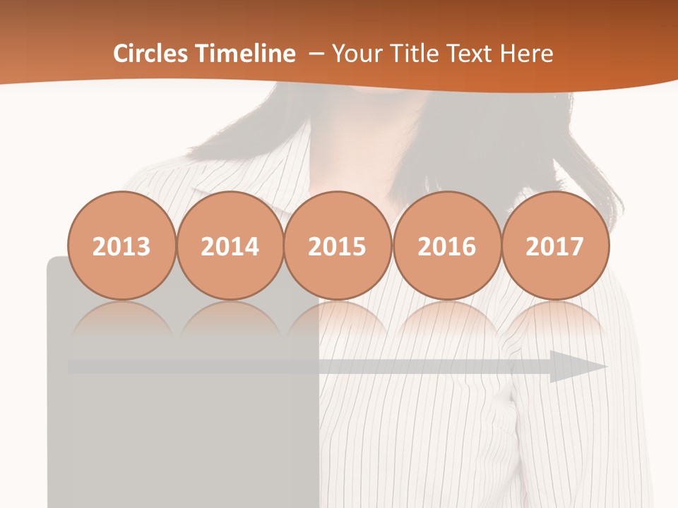 Isolated Lovely Smiling PowerPoint Template