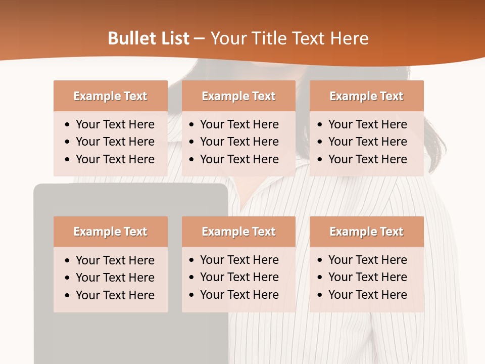 Isolated Lovely Smiling PowerPoint Template