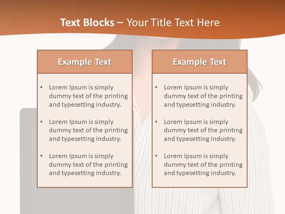 Isolated Lovely Smiling PowerPoint Template