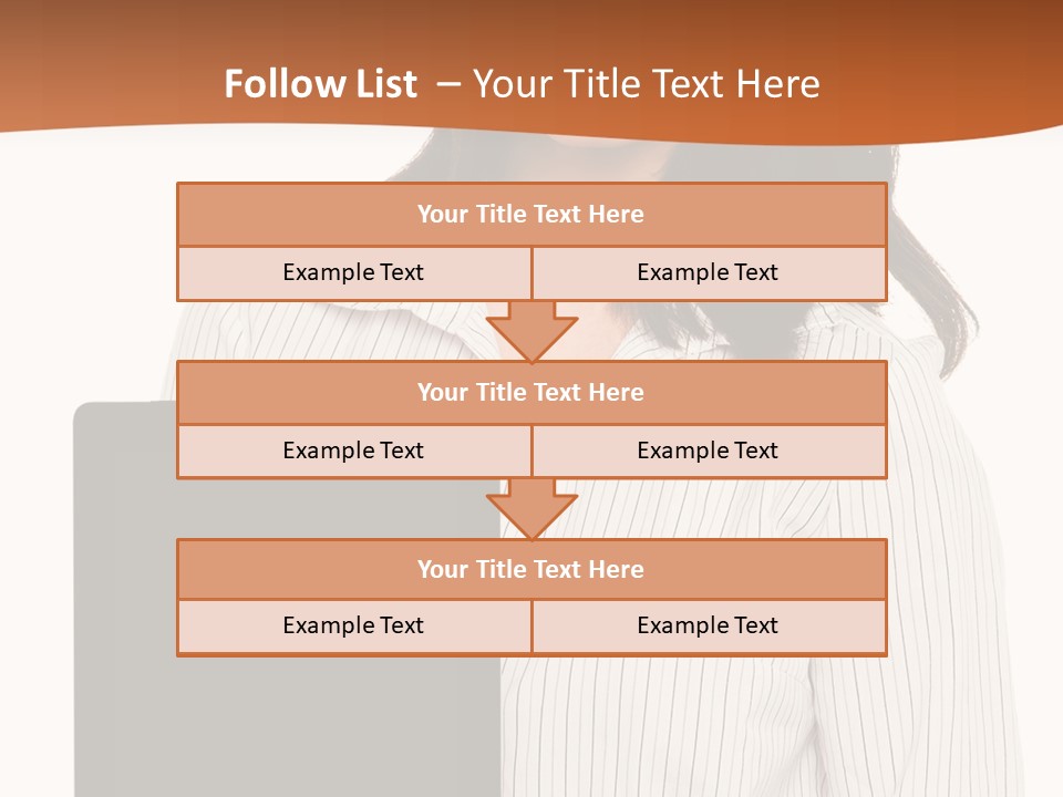 Isolated Lovely Smiling PowerPoint Template