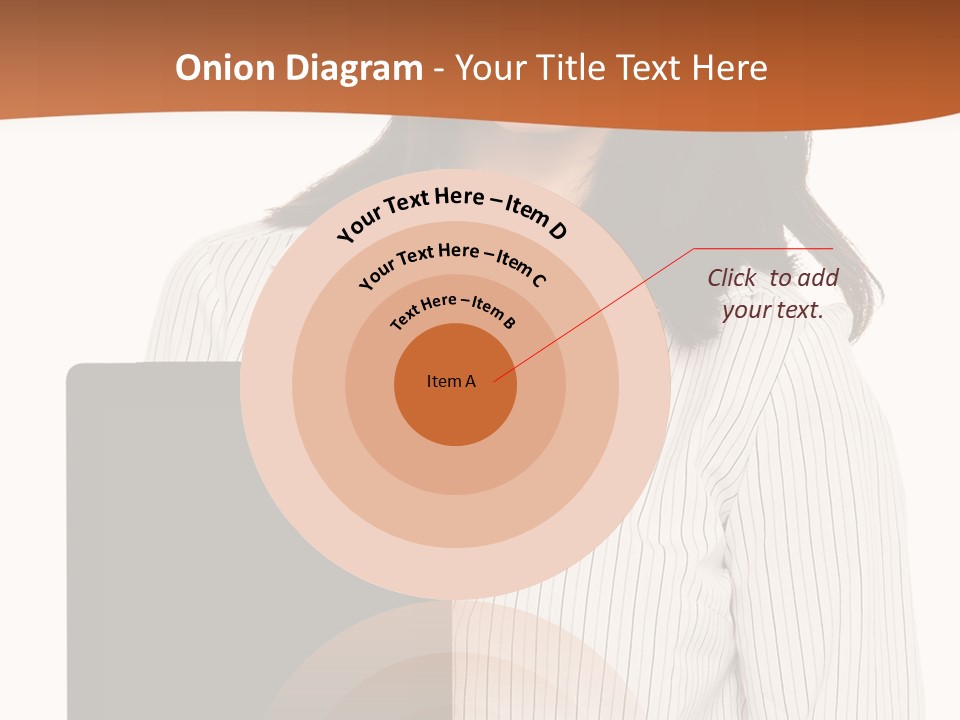 Isolated Lovely Smiling PowerPoint Template
