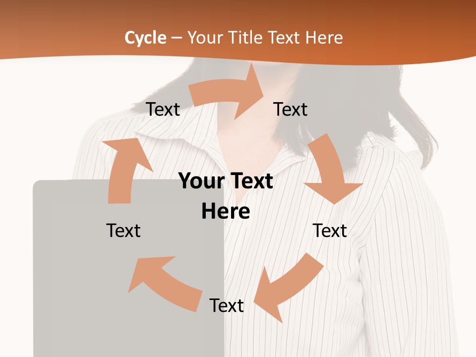 Isolated Lovely Smiling PowerPoint Template
