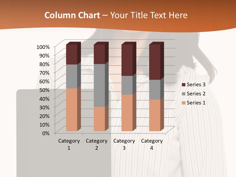 Isolated Lovely Smiling PowerPoint Template
