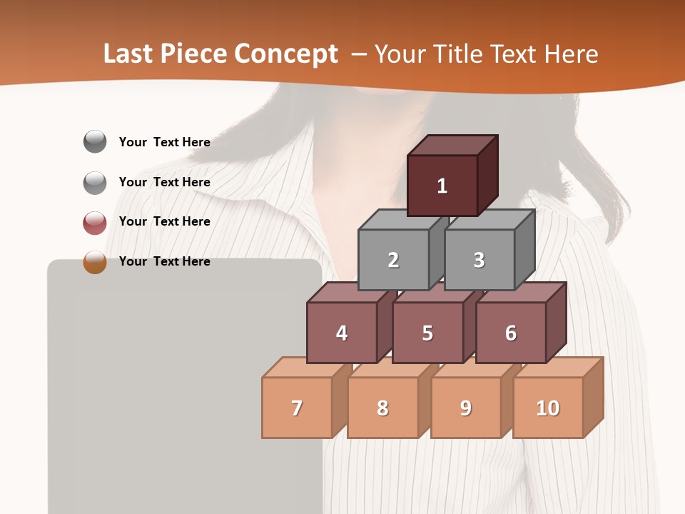 Isolated Lovely Smiling PowerPoint Template