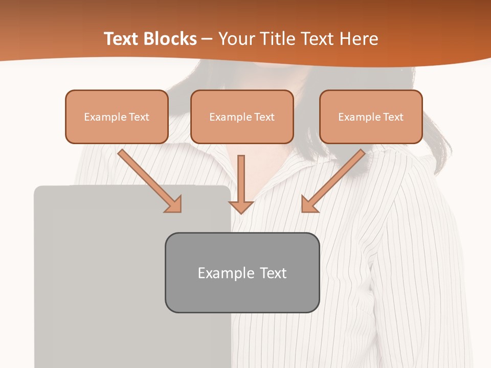 Isolated Lovely Smiling PowerPoint Template