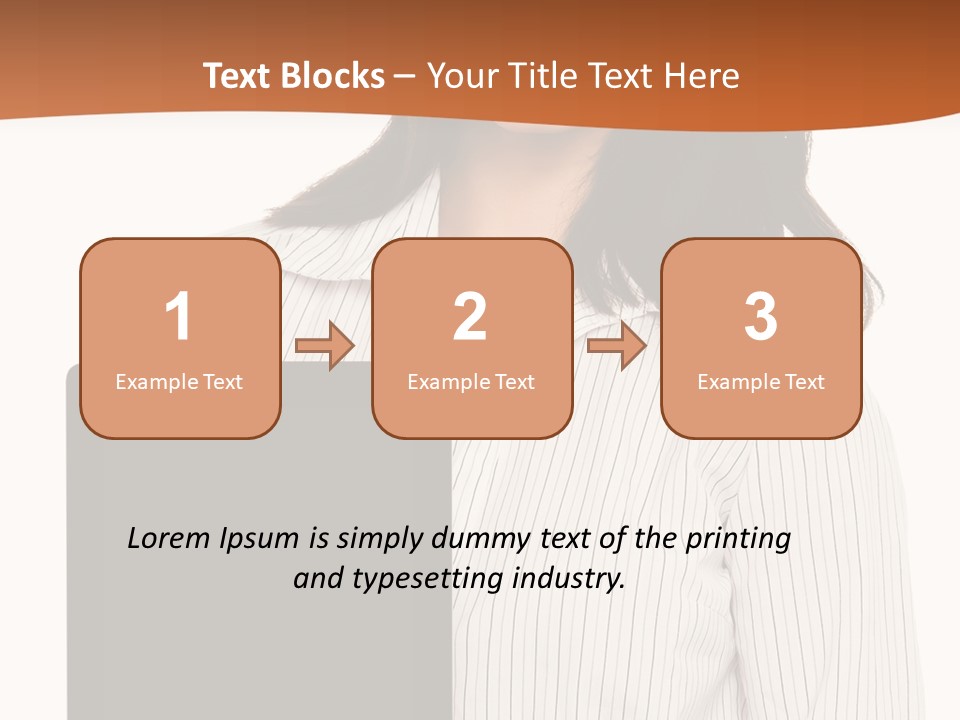 Isolated Lovely Smiling PowerPoint Template