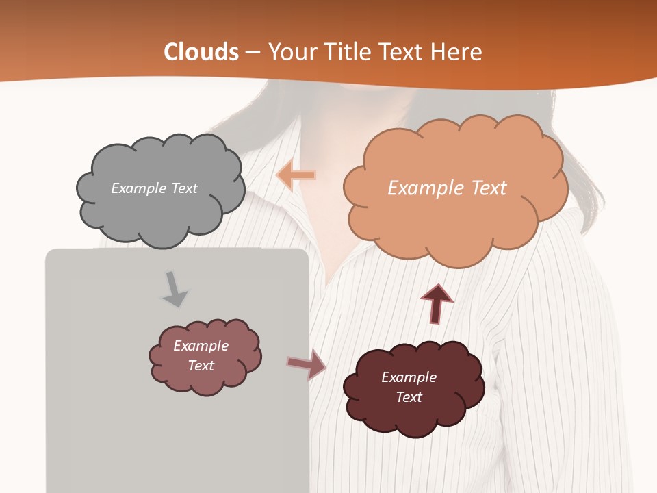 Isolated Lovely Smiling PowerPoint Template