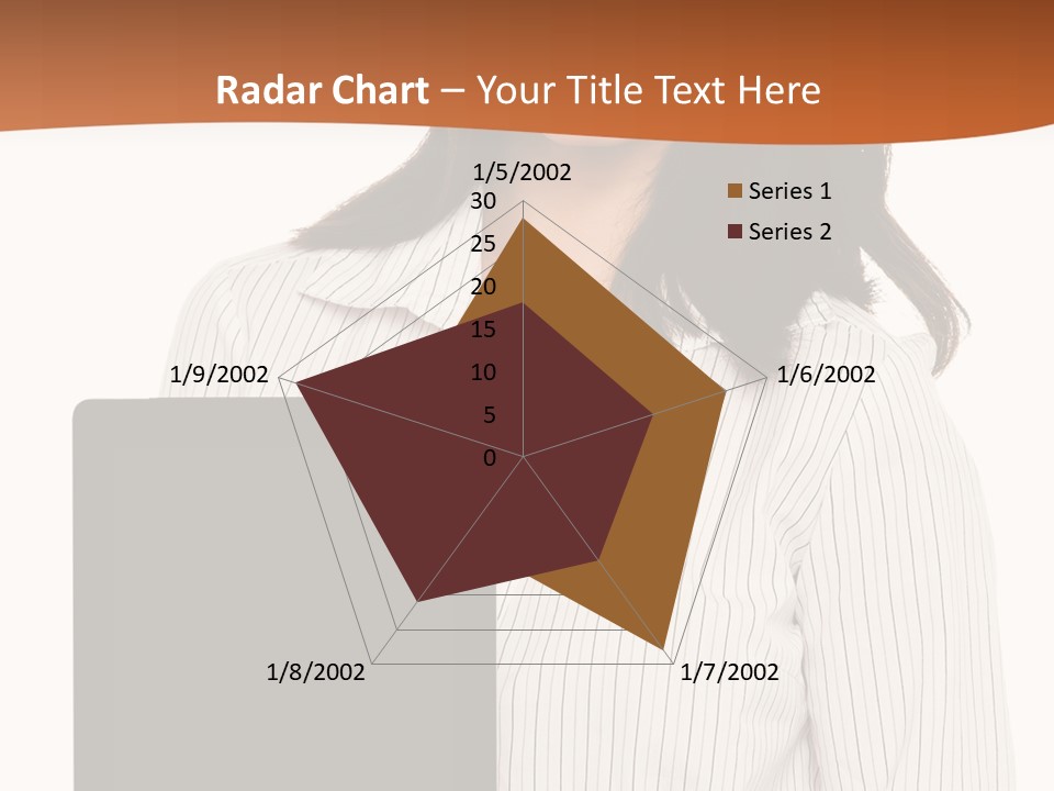 Isolated Lovely Smiling PowerPoint Template