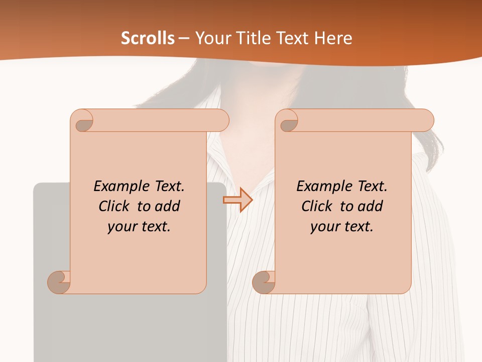 Isolated Lovely Smiling PowerPoint Template
